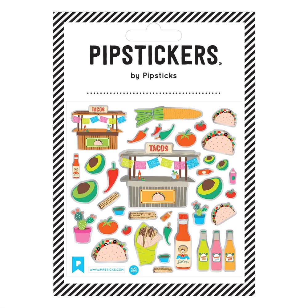 Pipstickers, 4"x4", Stickers, Taco Tuesday